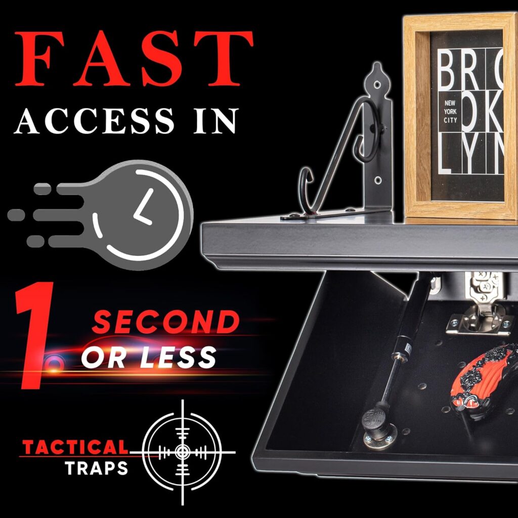 Concealment Furniture, Hidden Trap Door, Automatic RFID Lock, Hidden Wall Safe for Home, Concealment Shelf with Hidden Compartment(Black,1 Pack) Concealment Furniture, Hidden Trap Door, Automatic RFID Lock, Hidden Wall Safe for Home, Concealment Shelf with Hidden Compartment(Black,1 Pack)