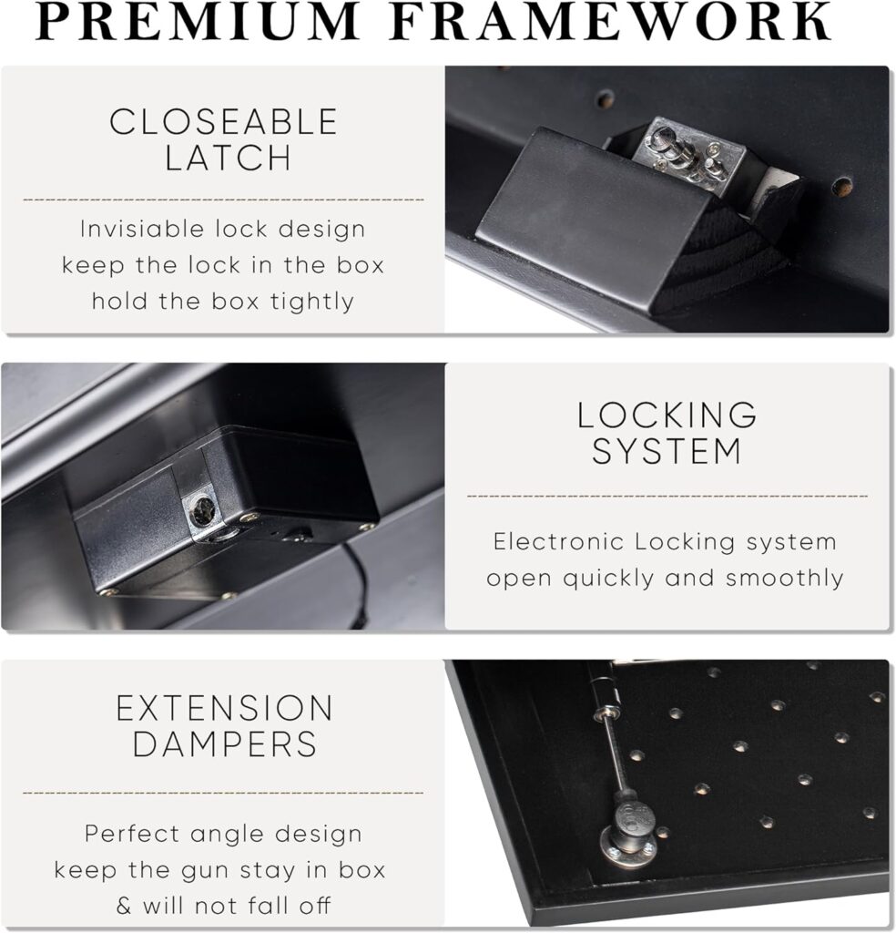 Concealment Furniture, Hidden Trap Door, Automatic RFID Lock, Hidden Wall Safe for Home, Concealment Shelf with Hidden Compartment(Black,1 Pack) Concealment Furniture, Hidden Trap Door, Automatic RFID Lock, Hidden Wall Safe for Home, Concealment Shelf with Hidden Compartment(Black,1 Pack)