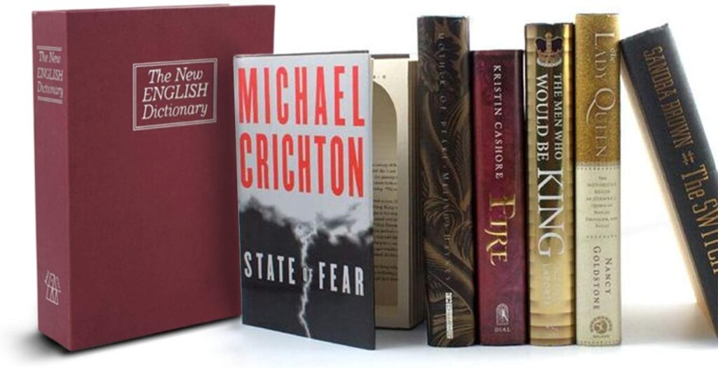 Luwint X-Large Diversion Book Safe Box with Combination Lock, 10.5’’ x 7.8’’ x 2.6’’ Fake Dictionary Metal Hide Stash Container for Storing Money, Jewelry, Gun and Passport (Black) Luwint X-Large Diversion Book Safe Box with Combination Lock, 10.5’’ x 7.8’’ x 2.6’’ Fake Dictionary Metal Hide Stash Container for Storing Money, Jewelry, Gun and Passport (Black)