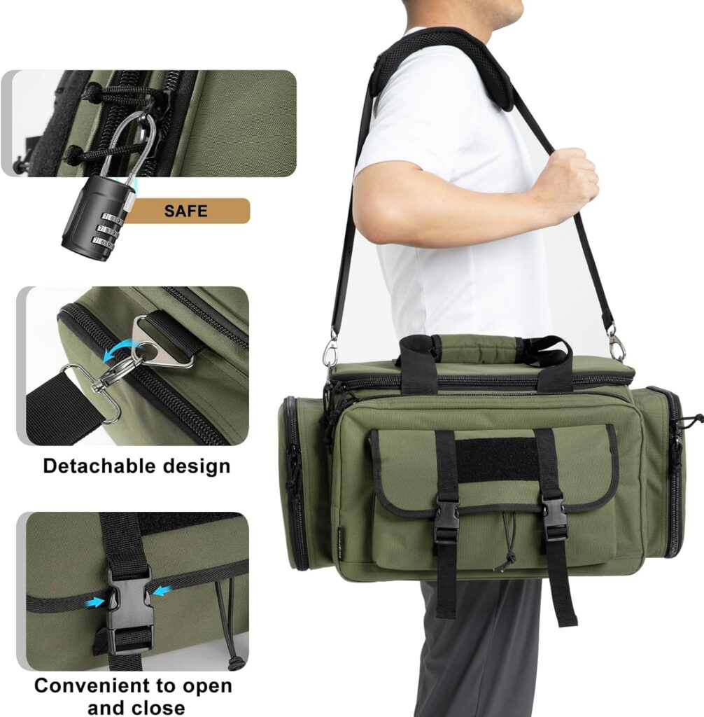 Range bag for 2-4 pistols or Gun range bag for 2 pistols