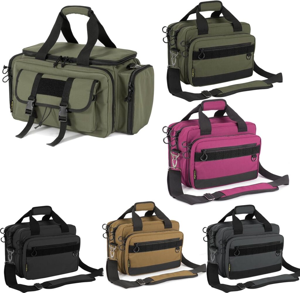 Range bag for 2-4 pistols or Gun range bag for 2 pistols