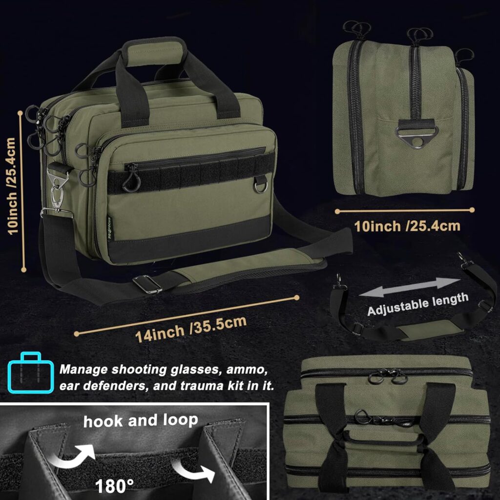 Range bag for 2-4 pistols or Gun range bag for 2 pistols